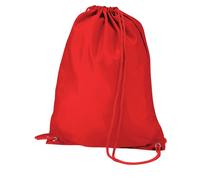 Quadra Men's Drawstring Bag in Light Red Quadra Light Red