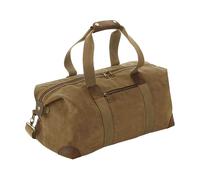 Quadra Men's Heritage Leather Handled Holdall in Light Brown Quadra Light Brown