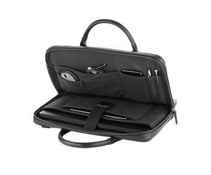 Quadra Men's Nuhide Slimline Laptop Bag in Black Quadra Black One Size