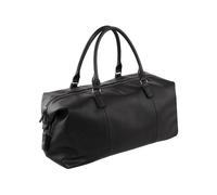 Quadra Men's Nuhide Weekender Duffle Bag in Black Quadra Black