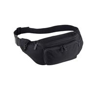 Quadra Men's Plain Waist Bag in Black Quadra Black One Size