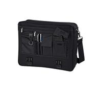 Quadra Men's Portfolio Briefcase Bag - 12 Litres Pack of 2 in Black Quadra Black
