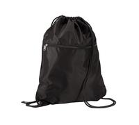 Quadra Men's Premium Drawstring Bag in Black Quadra Black