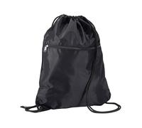 Quadra Men's Premium Drawstring Bag in Black Quadra Black