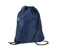 Quadra Men's Premium Drawstring Bag in Navy Quadra Navy