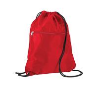 Quadra Men's Premium Drawstring Bag in Red Quadra Red