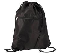 Quadra Men's Premium Gymsac Over Shoulder Bag - 14 Litres in Black Quadra Black
