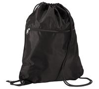 Quadra Men's Premium Gymsac Over Shoulder Bag - 14 Litres Pack of 2 in Black Quadra Black