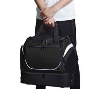 Quadra Men's Pro Team Hardbase Holdall (40 Litres) in Black Quadra Black One Size