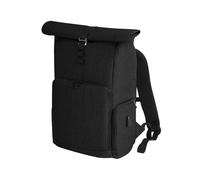 Quadra Men's Q-tech Charge Roll Up Backpack in Black Quadra Black
