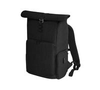 Quadra Men's Q-tech Charge Roll Up Hiking Backpack in Black Quadra Black