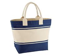 Quadra Men's QD026NYNT Canvas Deck Bag - Navy/Natural, One Size