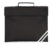 Quadra Men's QD456BLAC Classic Book Bag - Black, One Size