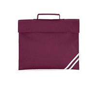 Quadra Men's QD456BURG Classic Book Bag - Burgundy, One Size