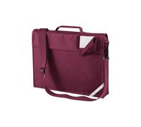 Quadra Men's Reflective Adjustable Strap Book Bag in Burgundy Quadra Burgundy