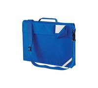 Quadra Men's Reflective Adjustable Strap Book Bag in Pale Blue Quadra Pale Blue