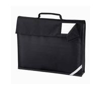Quadra Men's Reflective Book Bag in Black Quadra Black