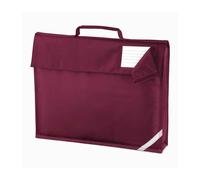 Quadra Men's Reflective Book Bag in Burgundy Quadra Burgundy