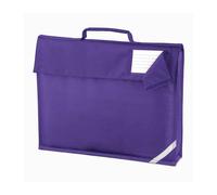 Quadra Men's Reflective Book Bag in Purple Quadra Purple