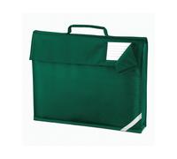 Quadra Men's Reflective Tape Book Bag in Bottle Green Quadra Bottle Green