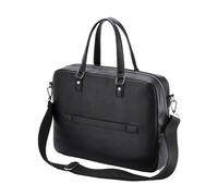 Quadra Men's Tailored Luxe Briefcase in Black Quadra Black