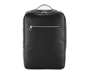 Quadra Men's Tailored Luxe PU Backpack in Black Quadra Black