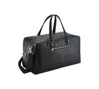 Quadra Men's Tailored Luxe PU Weekend Bag in Black Quadra Black One Size