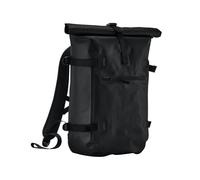 Quadra Men's Tailored Luxe Roll Top Backpack in Black Quadra Black
