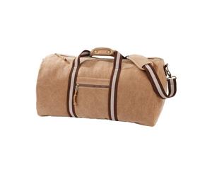 Quadra Men's Vintage Canvas Duffle Bag in Tan Quadra Tan