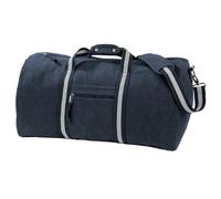 Quadra Men's Vintage Canvas Holdall Duffle Bag - 45 Litres in Navy Quadra Navy One Size
