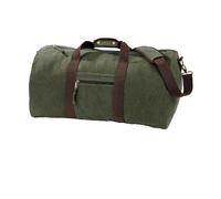 Quadra Men's Vintage Canvas Holdall in Green Quadra Green One Size