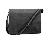 Quadra Men's Vintage Messenger Bag in Dark Grey Quadra Dark Grey