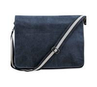 Quadra Men's Vintage Messenger Bag in Navy Quadra Navy