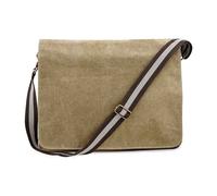 Quadra Men's Vintage Messenger Bag in Tan Quadra Tan