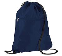 Quadra New Classic Senior Pe Gymsac Bag With Zip Pocket French Navy One Size