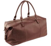 Quadra Men's Nuhide Weekender Holdall in Tan Quadra Tan