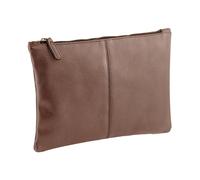 Quadra Nuhide Zipper Pouch in Tan Quadra Tan