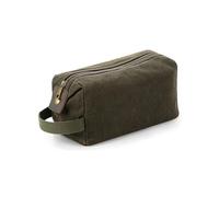 Quadra Wash Bag QD651 Heritage Waxed Canvas