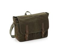 Quadra QD653 Heritage Waxed Canvas Messenger
