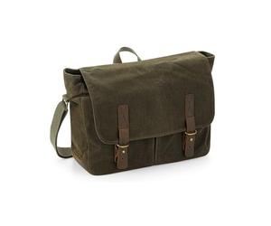Quadra QD653 Heritage Waxed Canvas Messenger