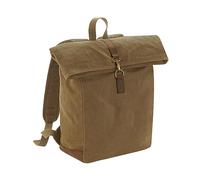 Quadra QD655 Heritage Waxed Canvas Backpack - Desert Sand