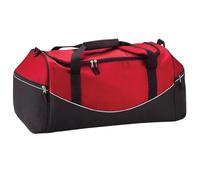 Quadra Teamwear Holdall Duffle Bag - 55 Litres - One Size - Classic Red/Black/White