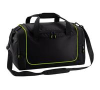 Quadra Teamwear Locker Duffle Bag (30 Litres) (One Size) (Black/Lime Green)