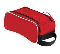 Quadra Teamwear Shoe Bag - 9 Litres (One Size) (Classic Red/Black/White)