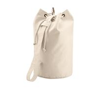 Quadra Unisex Adults Canvas Duffel Bag Natural One Size