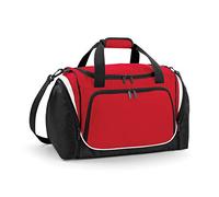 Quadra Unisex Sports Pro Team Locker Duffle Bag Classic Red/Black/White One Size