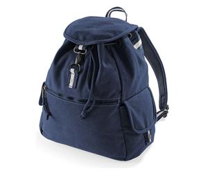 Quadra Vintage Canvas Backpack Mens Womens Rucksack Travel Bag