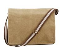 Quadra Vintage Canvas Despatch Bag - 14 Litres - One Size - Sahara
