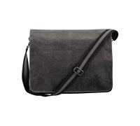 Quadra Vintage Canvas Despatch Bag - 14 Litres Pack of 2 in Dark Grey Quadra Dark Grey One Size