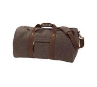 Quadra Vintage Canvas Holdall Duffle Bag - 45 Litres (One Size) (Vintage Brown)